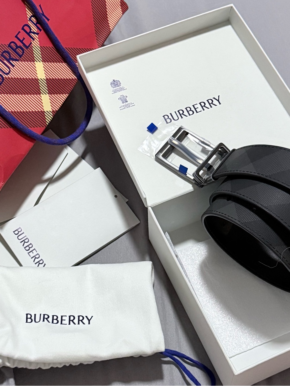 Brand New Burberry Belt - complete with box, shopping bag, dust bag&receipt